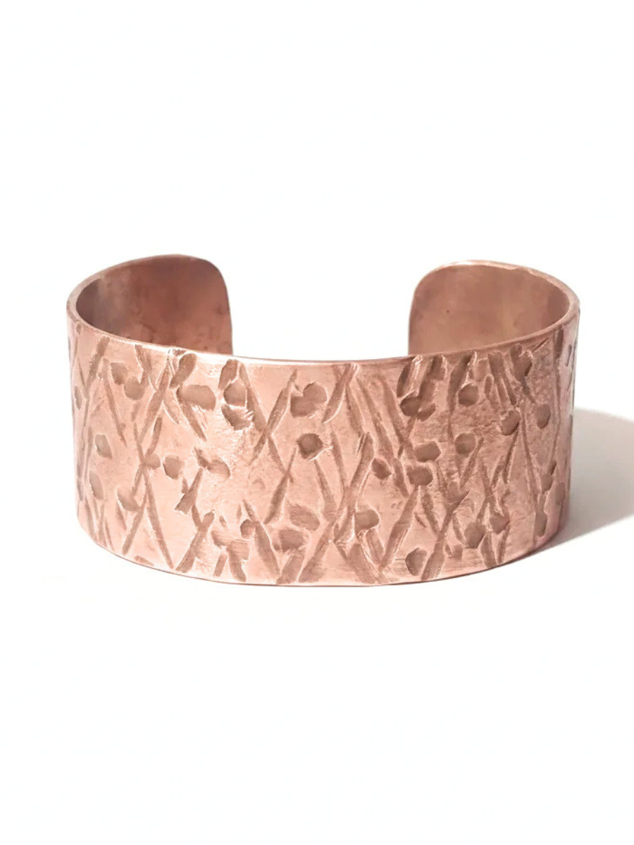 Thick Textured Copper Cuff