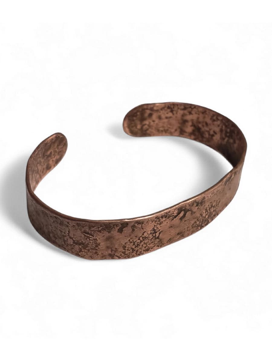 Rustic Copper Bracelet for Men, Copper Cuffs for Men, Anti-Arthritis Wellness Gift, Solid Hammered Copper Cuff, 100% Copper Healing Bracelet