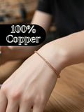 Pretty Copper Bracelet for Women, Copper Tensor Bracelet, Anti-Arthritis Wellness Gift, Elegant Tensor Band, 100% Copper Healing Bracelet