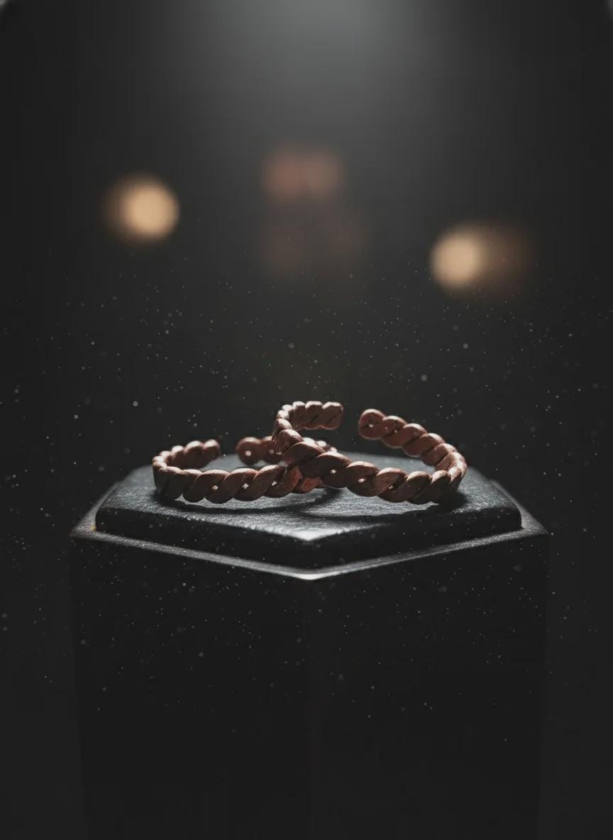Copper Healing Ring, Adjustable Anti-Arthritis Ring, Copper Wellness Gift, Rustic Viking Ring, Copper Tensor Band Ring