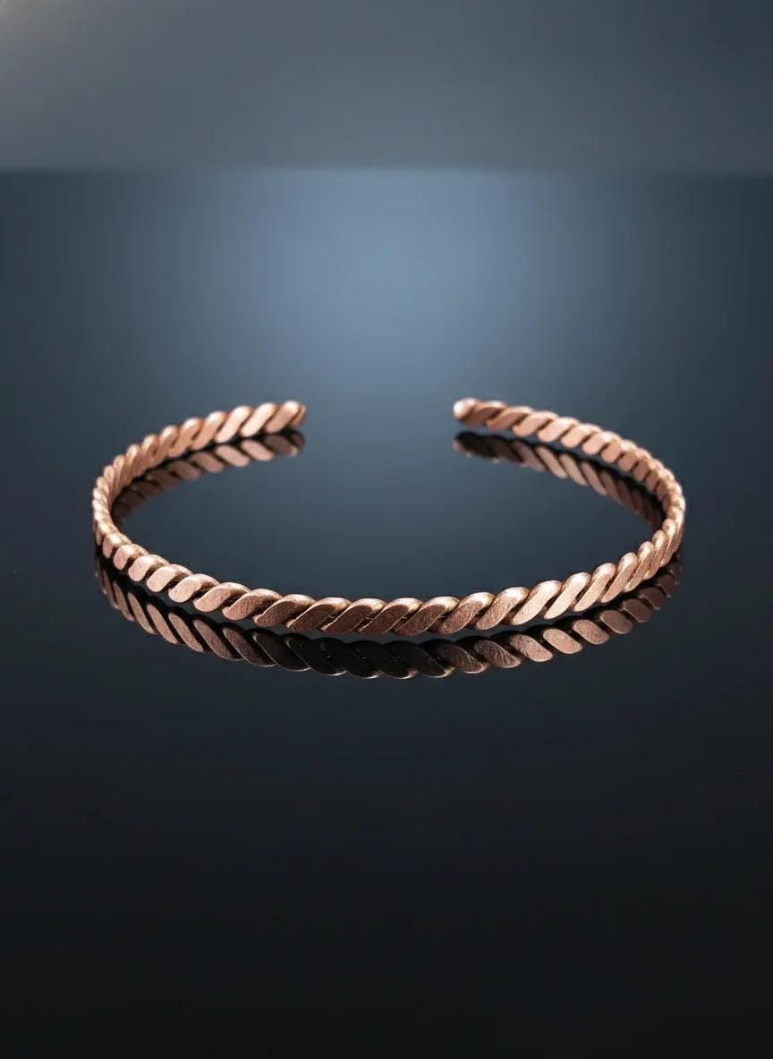 Copper Tensor Band Bracelet, Tensor Band for Arthritis Relief, Copper Healing Bracelet, Anti-Arthritis Bracelet, Regenerative Copper Cuff