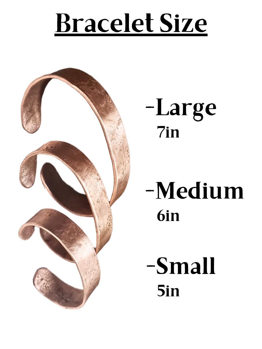 7th Anniversary Copper Bracelet for Men, Copper Anniversary Gift for Men, Personalized Copper Bracelet for Him, 7th Anniversary Copper Cuff