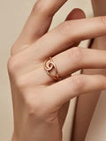 Elegant Copper Ring for Women, Twisted Copper Woman's Jewelry, Pretty Copper Gift for Women, Unique Handcrafted Copper Ring