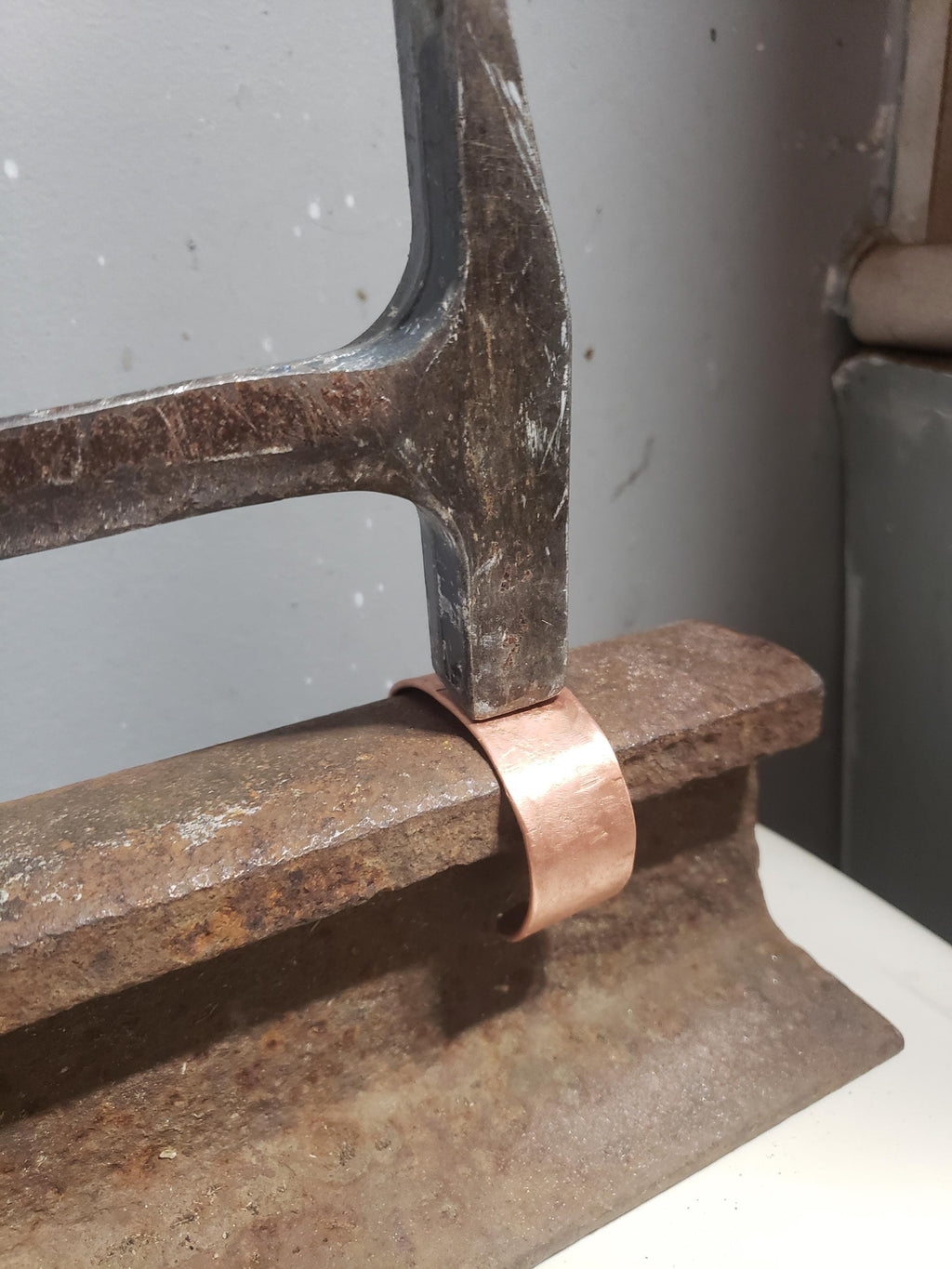 Large Copper Bracelet for Men, Heavy Copper Bangle for Men, Wide Copper Arm Cuff, Anti-Arthritis Mens Gift, Hammered Copper Healing Bracelet