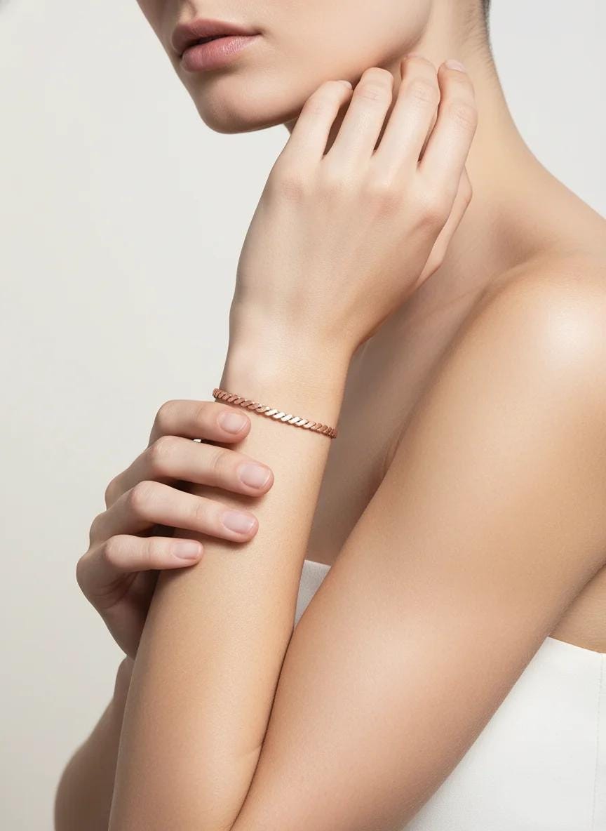 Copper Tensor Bracelet, Copper Healing Cuff, Solid Tensor Copper Cuff, Raw Copper Healing Bracelet, Unisex Wellness Gift, Copper Tensor Band
