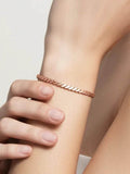 Twisted Copper Healing Bracelet, Anti-Arthritis Copper Cuff, Copper Tensor Wrist Band, Copper Wellness Gift, Copper Tensor Band Bracelet