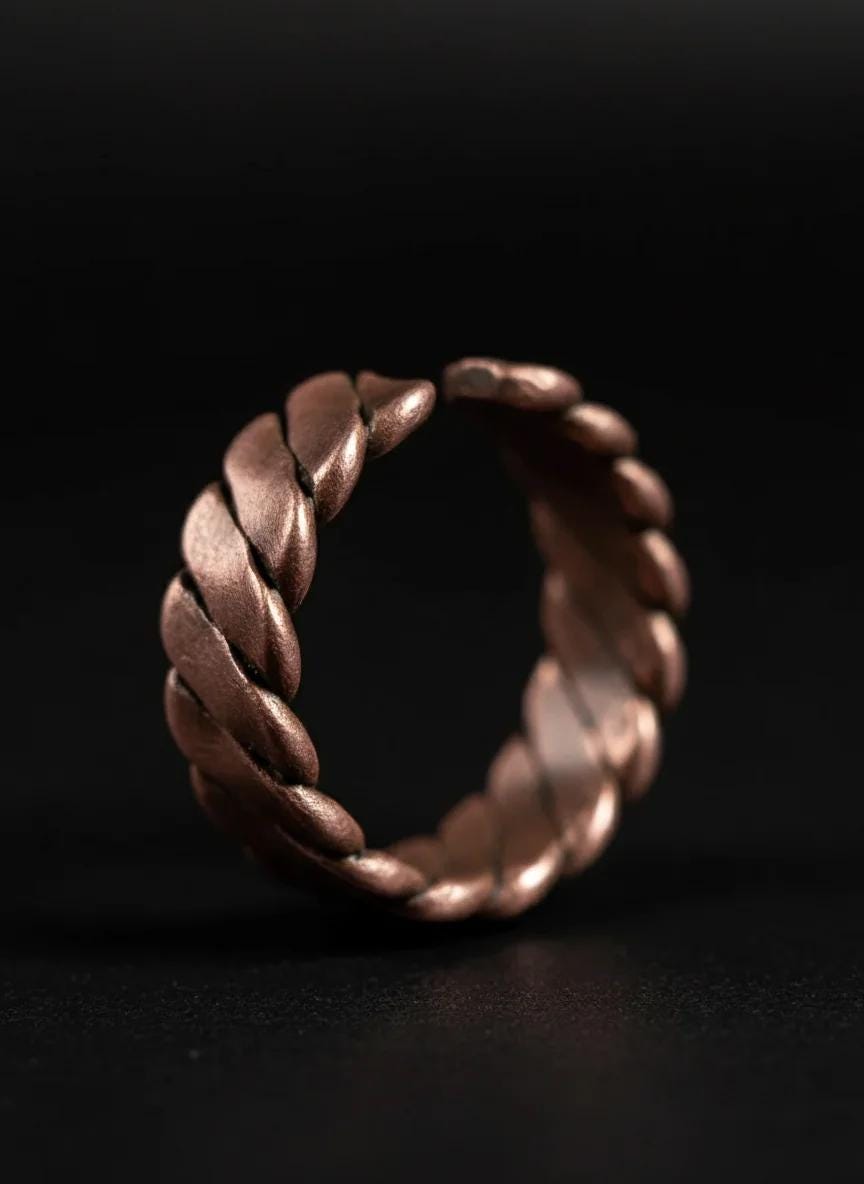 Adjustable Copper Ring for Arthritis, Tensor Healing Ring, Copper Ring Adjustable Size, Tensor Band Ring for Pain Relief