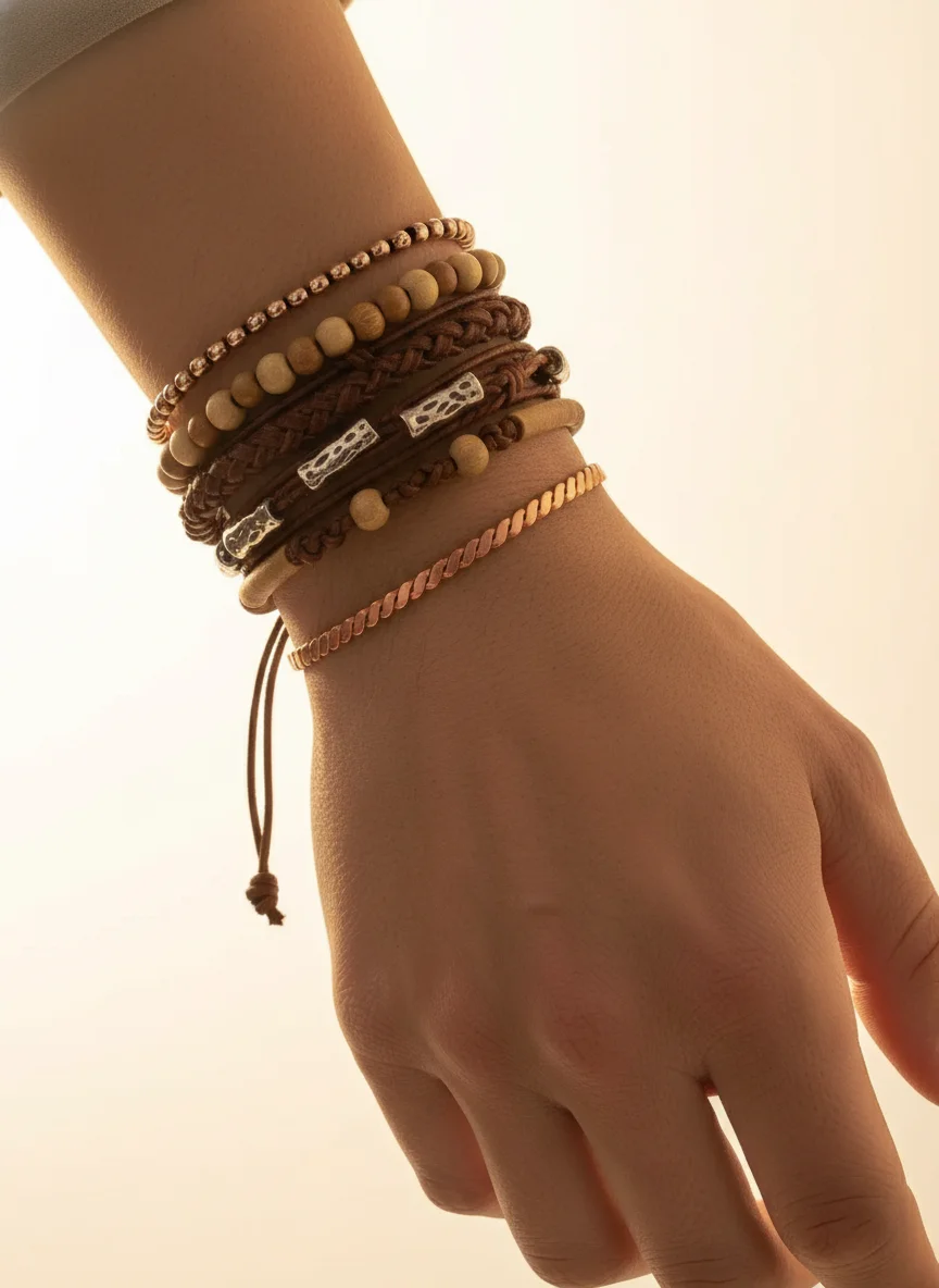 Thin Copper Tensor Bracelet