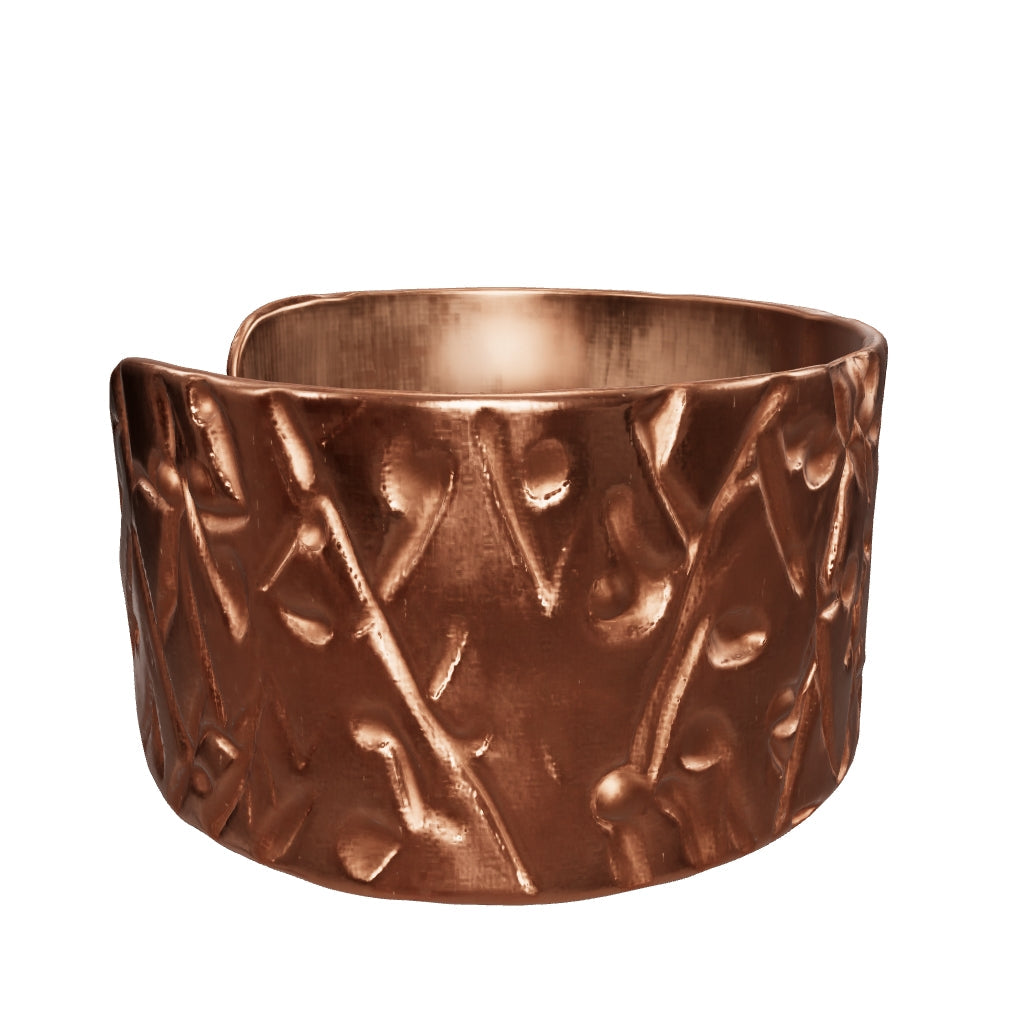 Thick Textured Copper Cuff