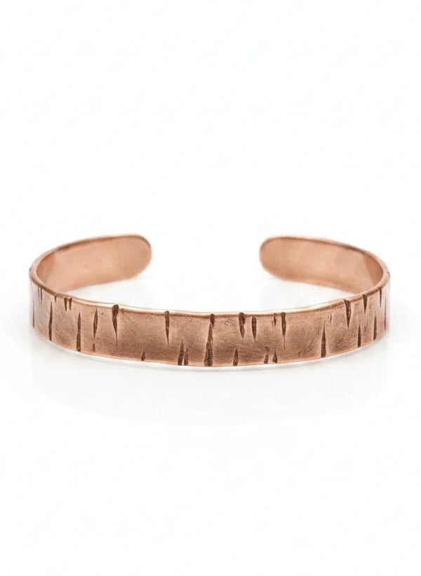 Thin Chopped Copper Cuff