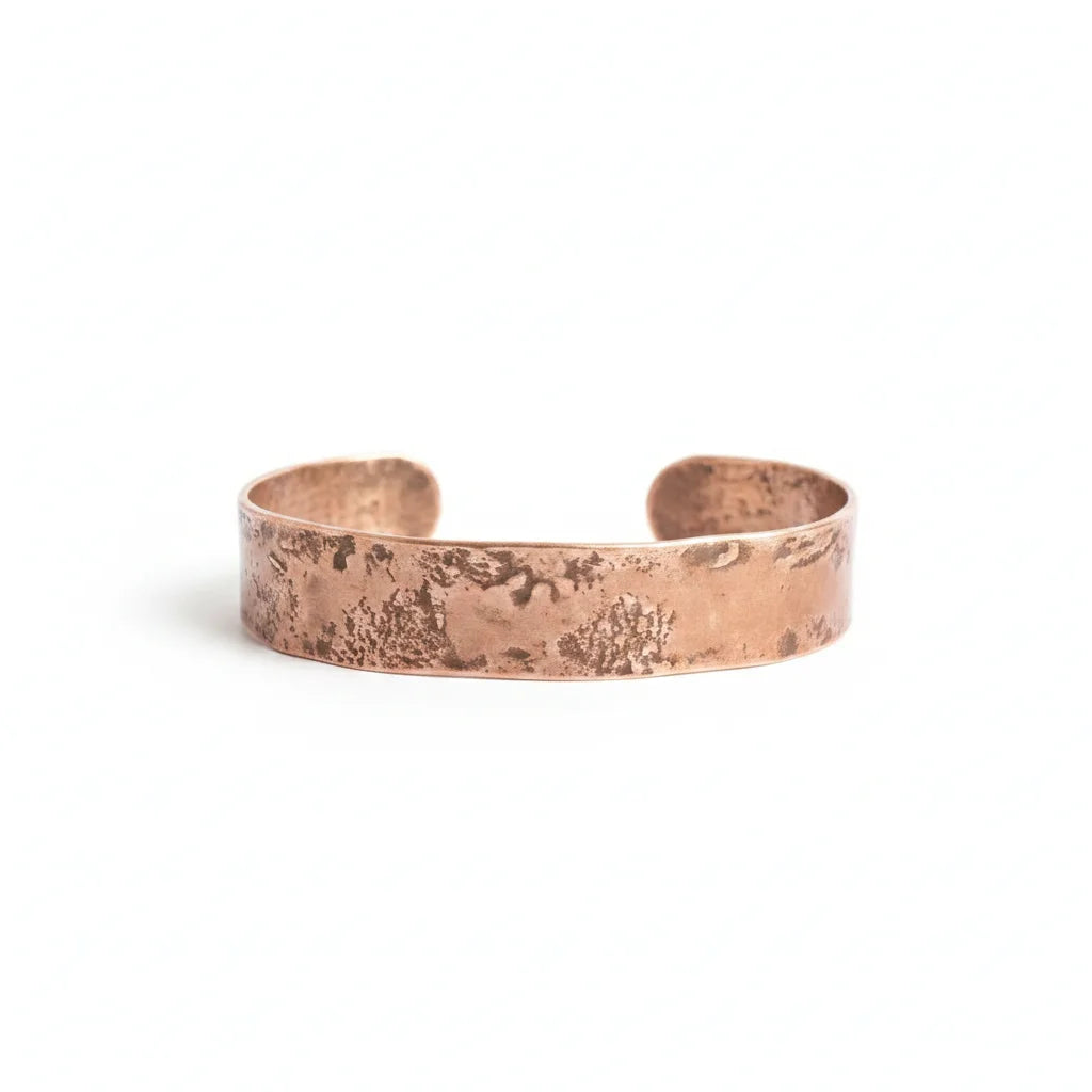 Rustic Hammered Copper Cuff
