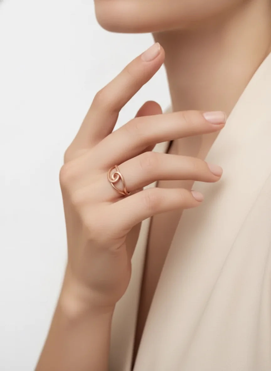 Twisted Copper Ring