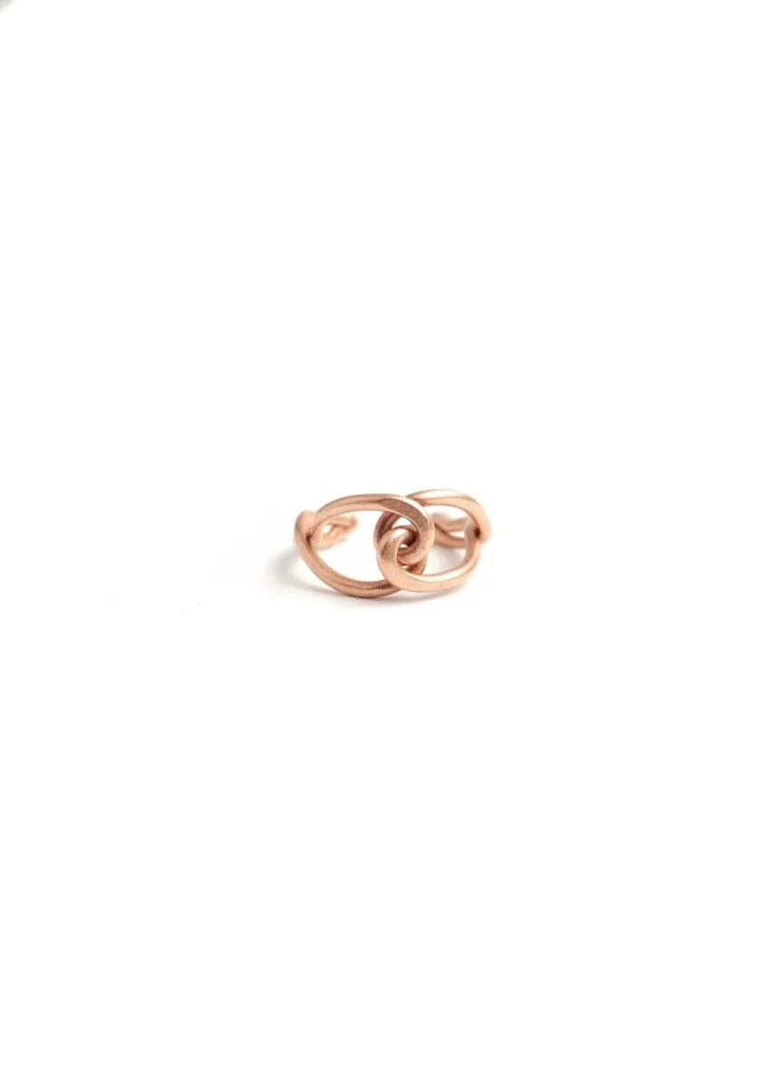 Twisted Copper Ring