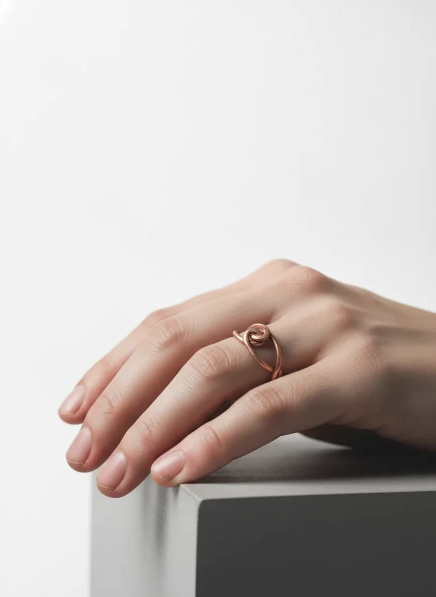 Twisted Copper Ring