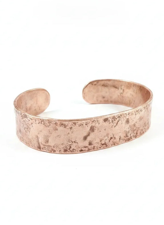 Rustic Hammered Copper Cuff